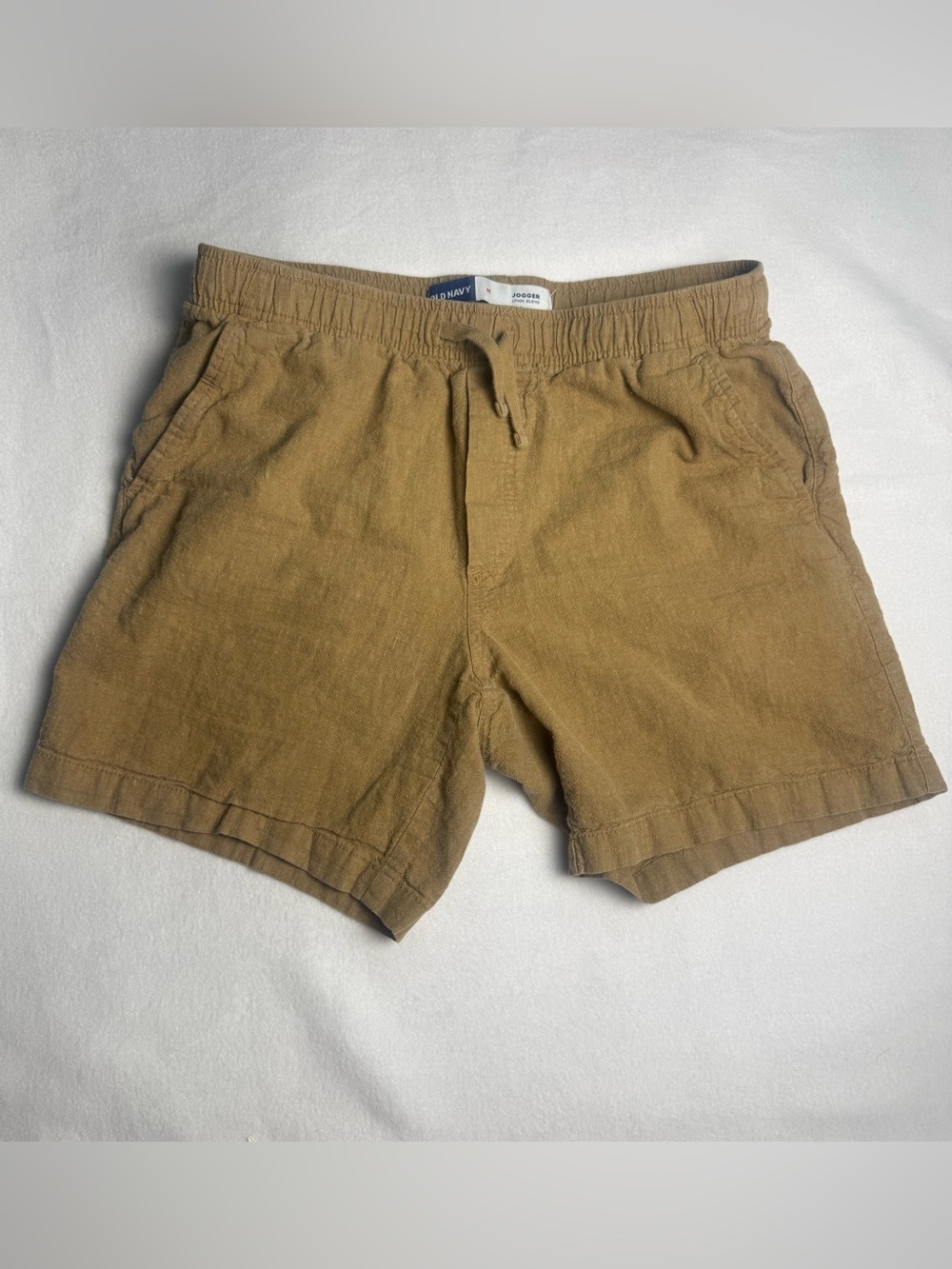 Old Navy Men’s Linen Blend Jogger Shorts Khaki